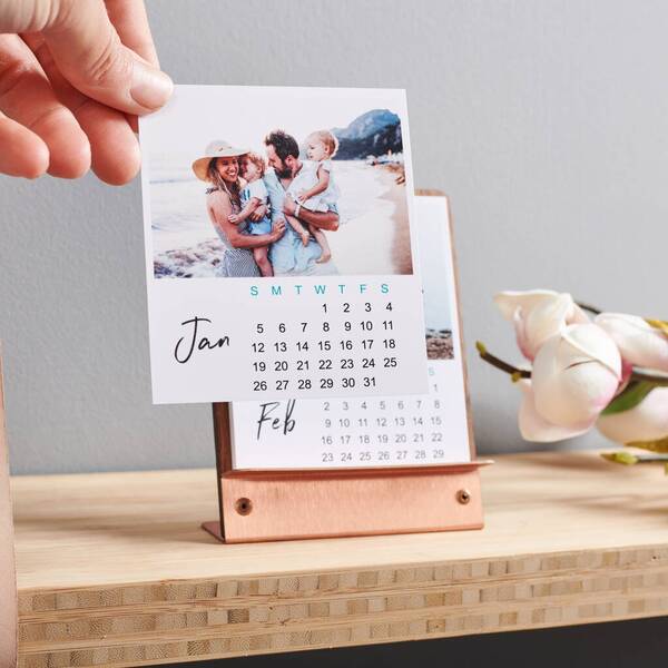 Customized Photo Calendar as Handmade Christmas Gift for Girlfriend