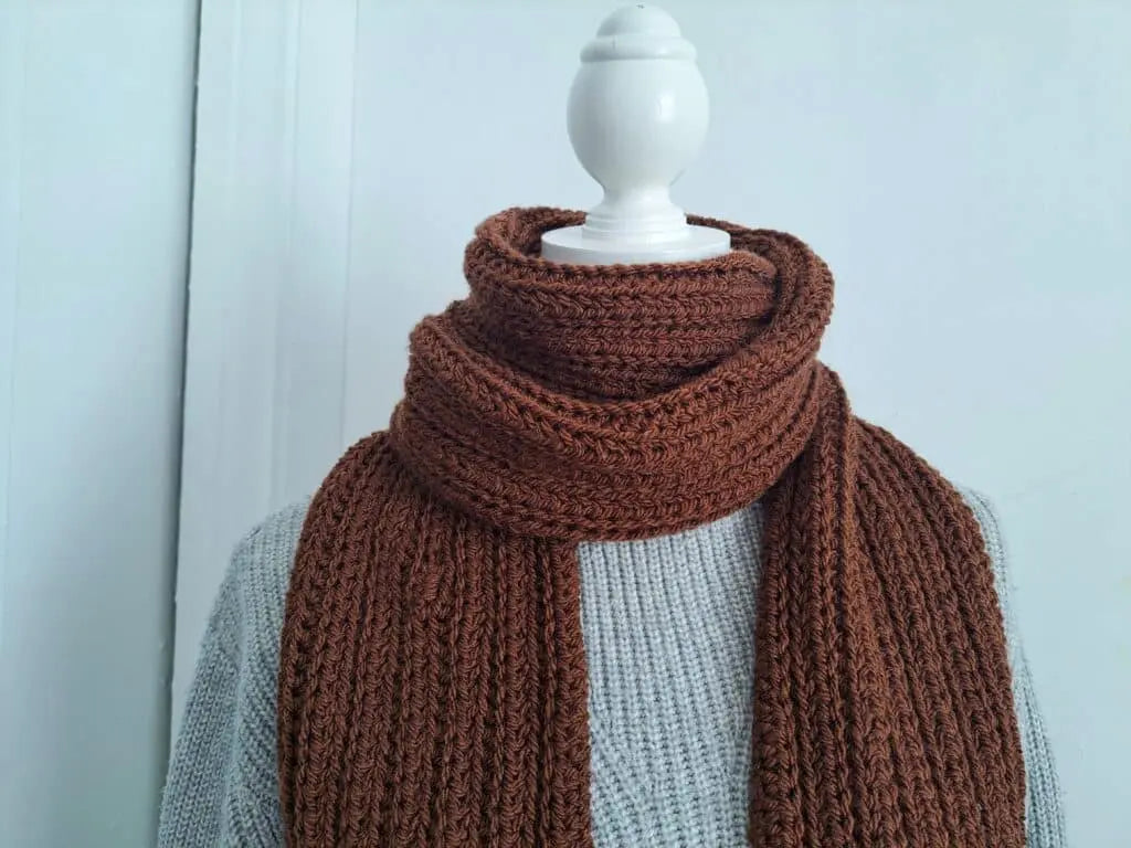 Crocheted Scarf as DIY One Year Anniversary Gifts for Him
