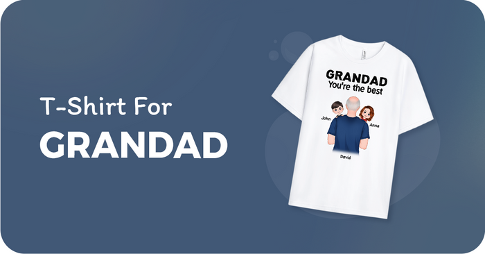 personal chic t shirt for grandad