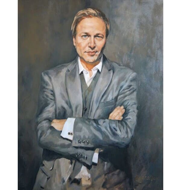 Custom Oil Portraits as 25 Year Work Anniversary Gifts for Employees