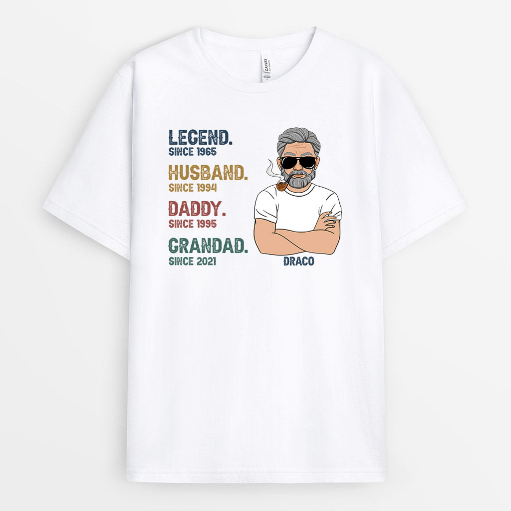 0004A158BUK1 Personalised T shirts gifts Man Grandpa Dad Text_914b88f9 deca 4a52 b38e 7b36c0dc2c0f