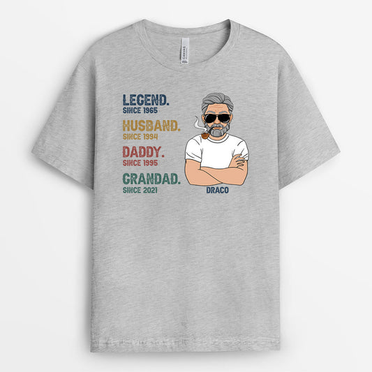 0004A158BUK2 Personalised T shirts gifts Man Grandpa Dad Text_4fc6d80b 3ebf 4a38 82e6 bd6f7b026738