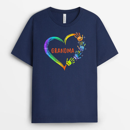 0064A310AUK1 Personalised T shirts gifts Hand Grandma Mom Heart_0ae5c3b9 b48a 4228 80f3 3485385bdb1e
