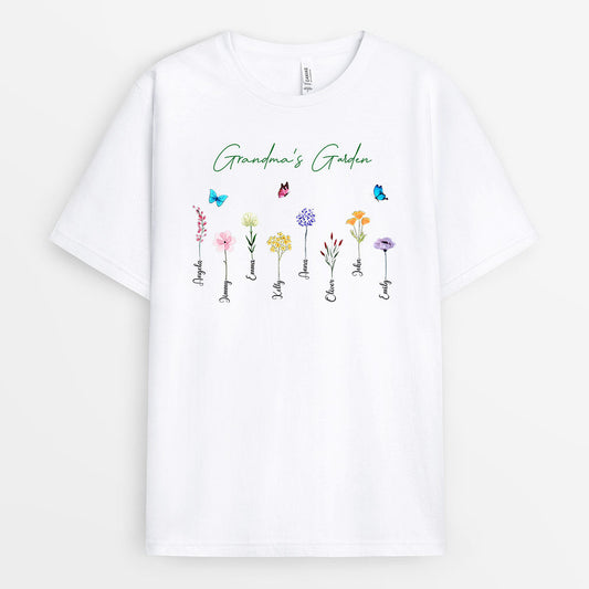 0065A340AUK1 Customised T shirts presents Flower Grandma Mom_29127c78 4c1c 4aa6 89da c2fea815bda2