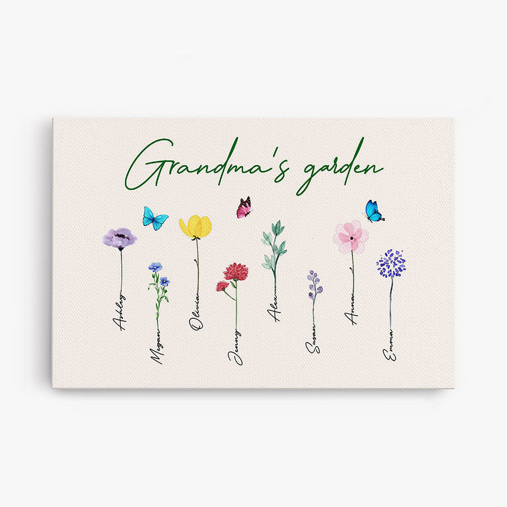 0065C240AUK1 Customised Canvas gifts Flower Grandma Mom_2cbf127b 8d9c 487d 9844 3517fc0f3ed4