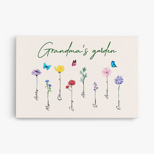 0065C240AUK1 Customised Canvas gifts Flower Grandma Mom_2cbf127b 8d9c 487d 9844 3517fc0f3ed4