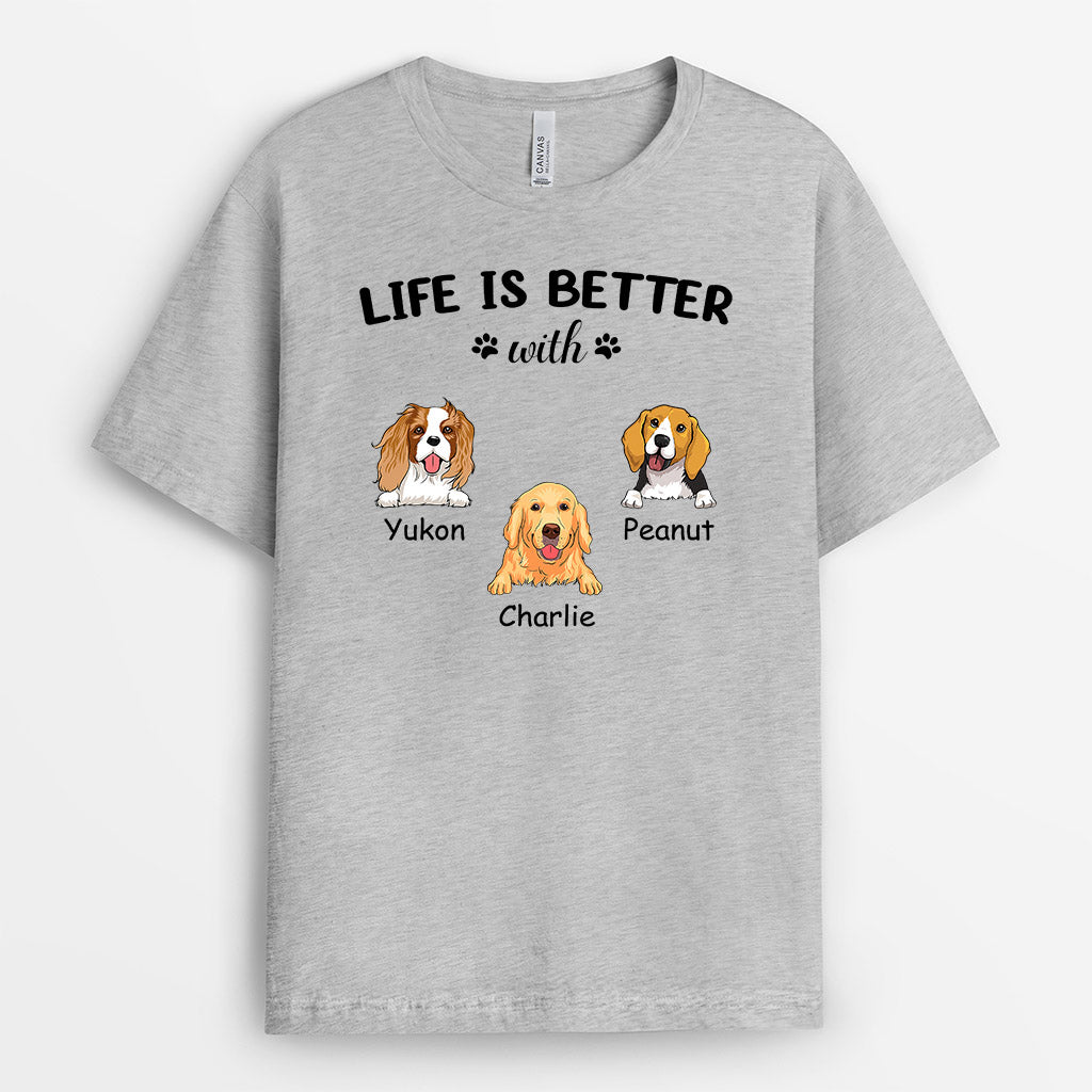 0085AUK1 Personalised T shirts Gifts Dog Dog Lovers