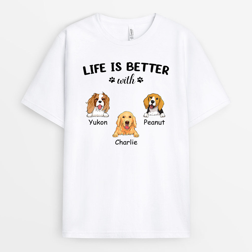 0085AUK2 Personalised T shirts Gifts Dog Dog Lovers