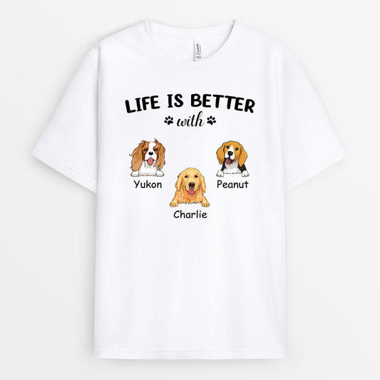 0085AUK2 Personalised T shirts Gifts Dog Dog Lovers