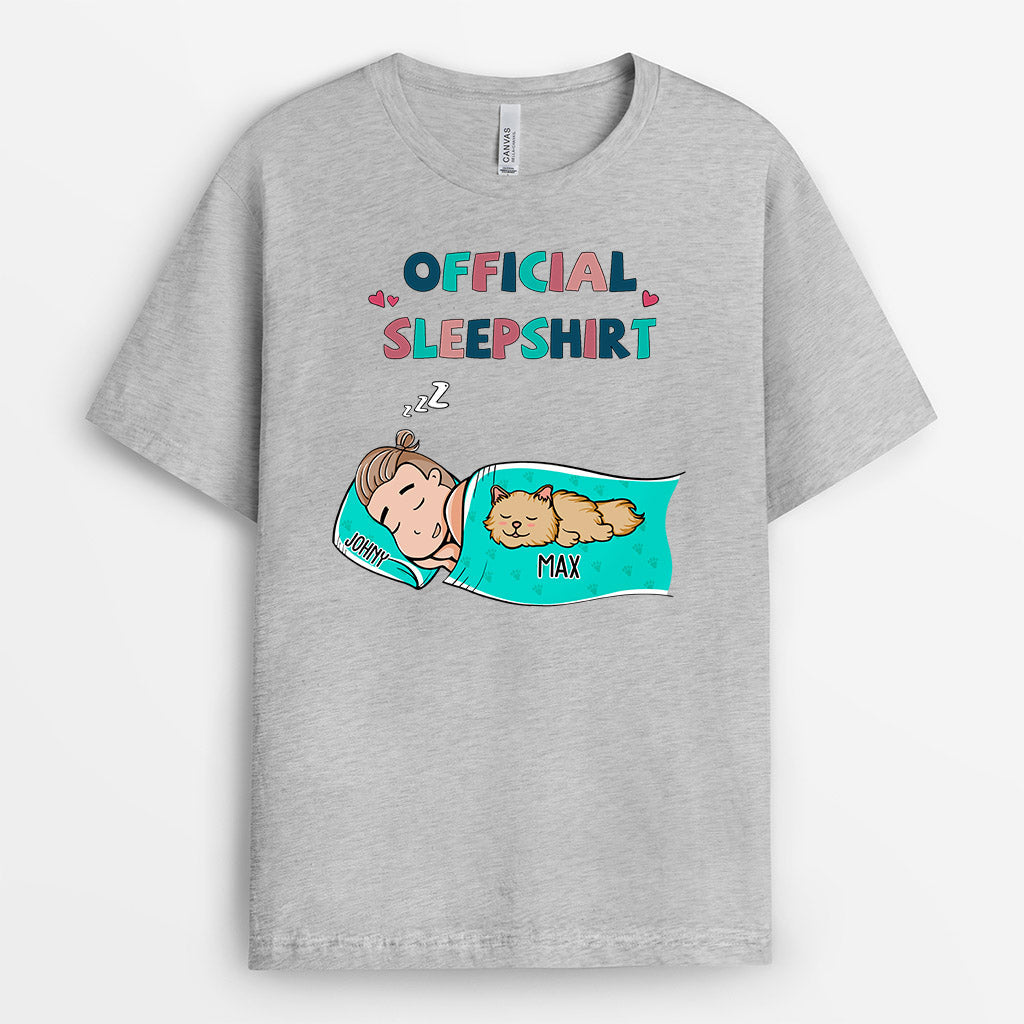 0091A347DUK2 Personalised T shirts gifts Cat Lovers Sleep_236e2329 8747 41ae 8556 c0692e876656
