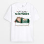 0099AUK2 Personalised T shirts Gifts Sleeping Cat Cat Lovers