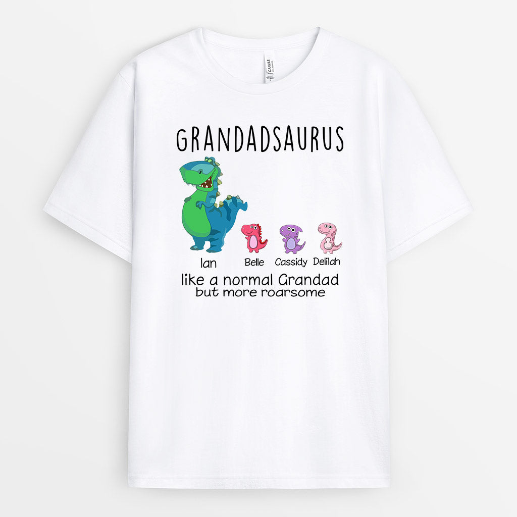 0114AUK1 Customised T shirts presents Dinosaur Grandpa Dad_0500d206 f38c 463d baf3 6fe6ef5f03a9