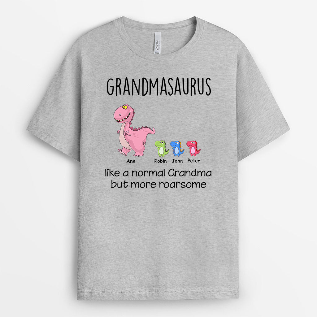 0115AUK1 Personalised T shirts gifts Dinosaur Grandma Mom_6b93f409 3990 4a91 be3b 140ffeb6312f