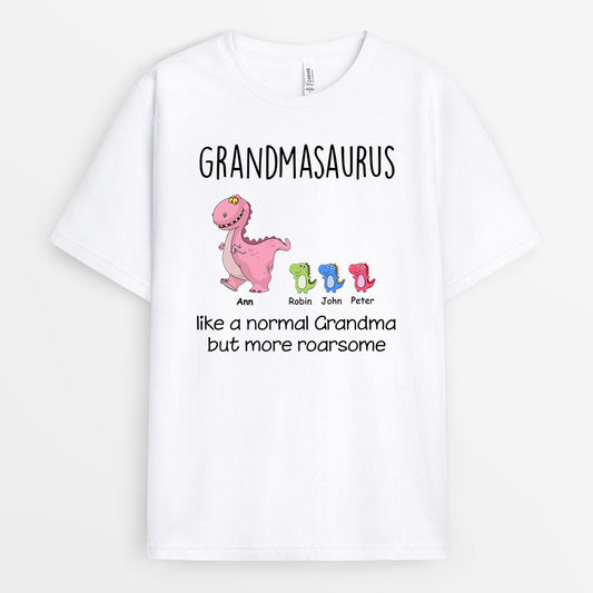 0115AUK2 Personalised T shirts gifts Dinosaur Grandma Mom_5562aae1 d5fd 413b 8e39 eb09fc9f79ca