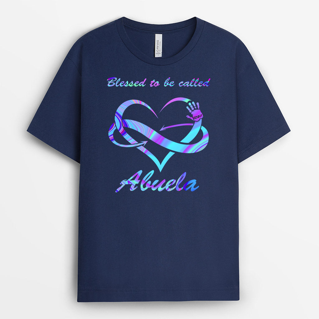 0131AUK2 Personalised T shirts gifts Hand Grandma Mom Heart_3850f57e 1e15 4e8c b58b 261e7a31e946