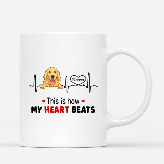 0173M207CUK1 Customised Mug presents Dog Lovers Heart Beats_e03af17b 8694 4e47 8aa6 3bfdfcd54282
