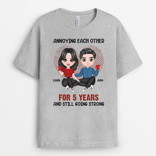0177Auk1 Personalised T shirts Gifts Sitting Couple Couples Lovers