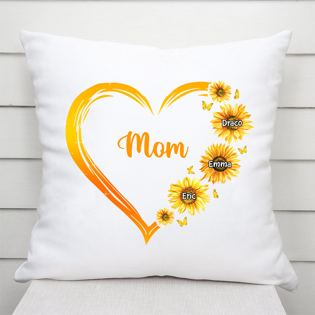 0192P10AUK2 Customised Pillow presents Sunflower Grandma Mom Heart_bc321fa1 00bb 455b 9ed1 c590a191df84