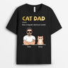 Personalised Cat Dad Regular Dad But Cooler T-shirt - Personal Chic