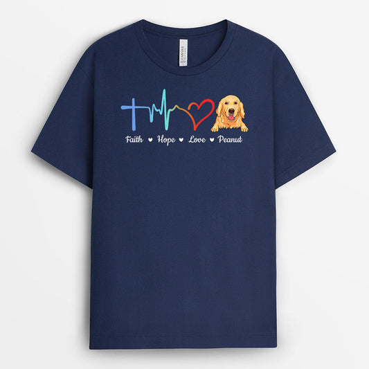 0225A157CUK2 Customised T shirts gifts Dog Lovers Heart Beats_7b98f2cb e06e 417c a486 175efdc9b1b3