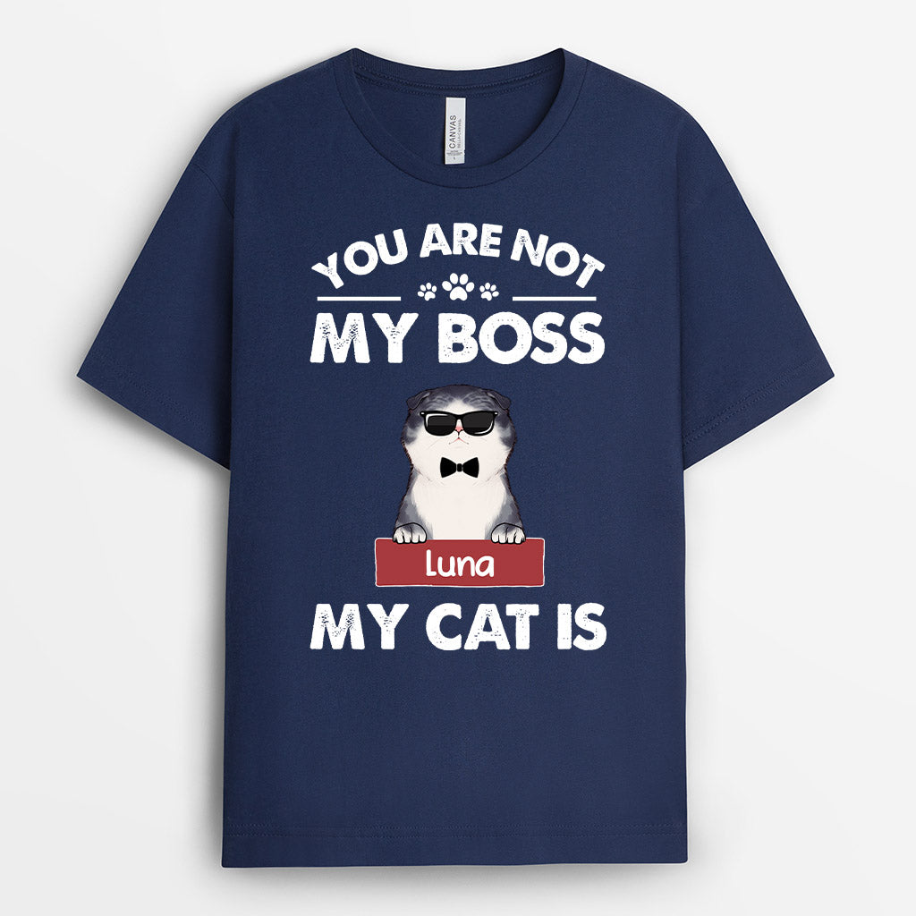 0240A240DUK1 Personalised T shirts gifts Cat Lovers Boss_c291984f ac40 4564 860f d55fa4bbe7de