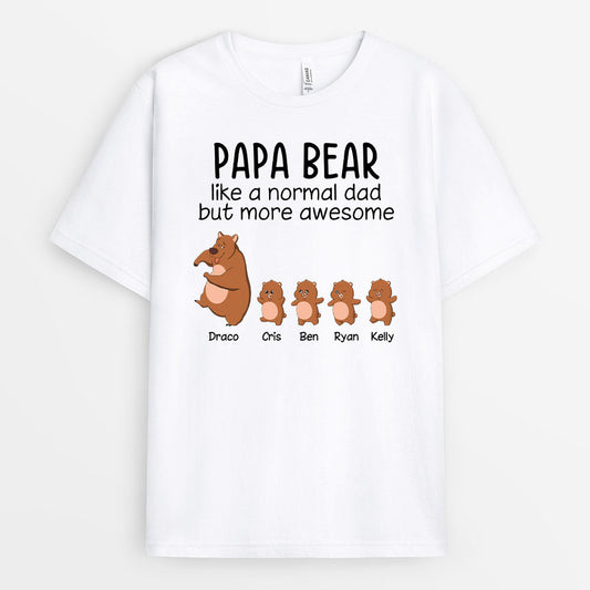 0257A228BUK1 Personalised T shirts presents Bear Grandpa Dad Text_8e7696ad 5439 4e37 8ca2 f75730bf4bfe