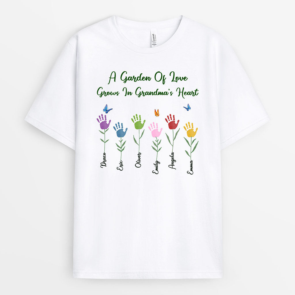 0284A148AUK1 Personalised T shirts gifts Hand Grandma Mom Garden_14f7b15d ad1b 40a5 9431 fb78bc232449