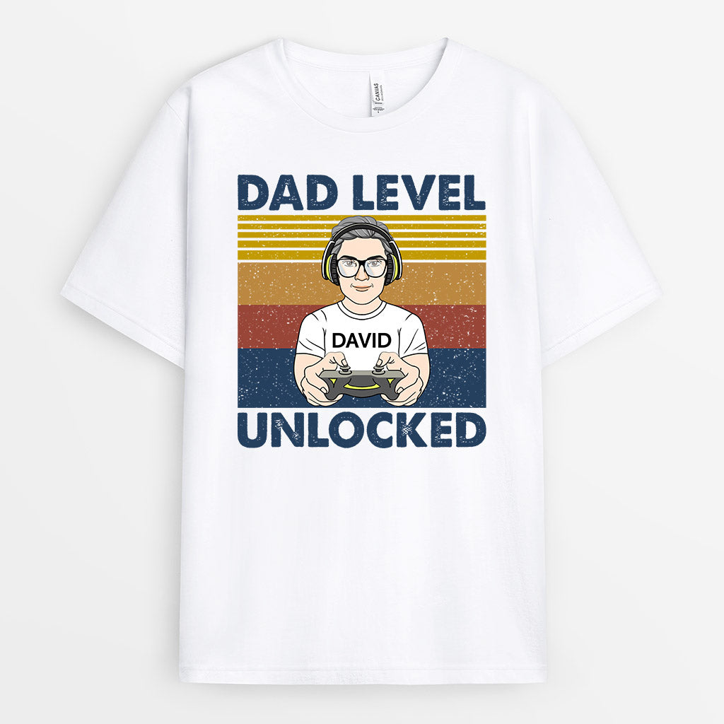 0348A968BUK1 Customised T shirts presents Man Grandpa Dad Level_65784ec3 ed42 429f b818 3a9898b2ac1b