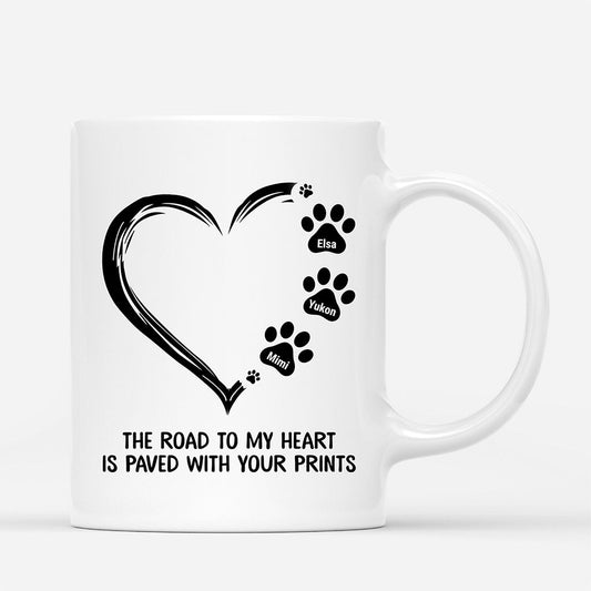 0362M257CUK1 Personalised Mug gifts Pawprints Dog Lovers Heart_0cf683ba e4d8 42ca 9622 84ed963e968e