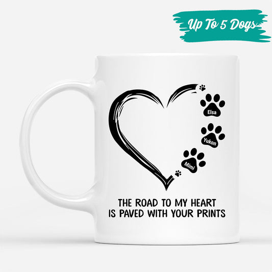 0362M257CUK2 Customised Mug presents Pawprints Dog Lovers Heart_e5aba40a 7734 41fa a240 e5d07c9498d3