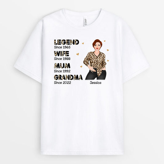 0378AUK1 Personalised T shirts gifts Woman Grandma Mom Text_cd220839 bffa 4bd1 97d1 6a24e2bdfdf2