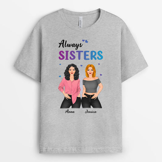 0379AUK1 Personalised T shirts Gifts Sisters Besties
