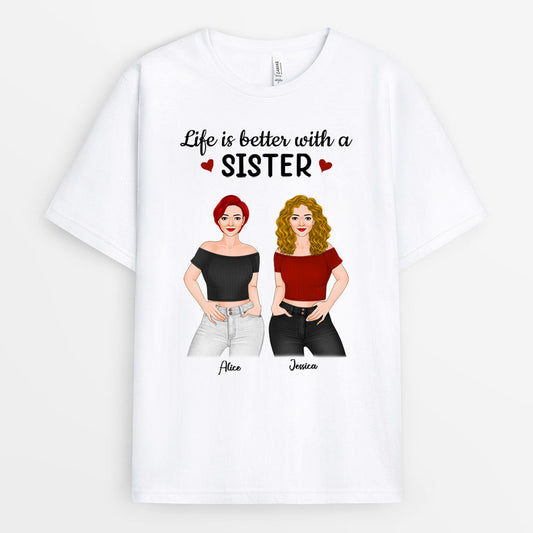 0382AUK2 Personalised T shirts Gifts Sisters Besties_1e05c663 7be9 4bb0 bdc1 2fea69f79fb9