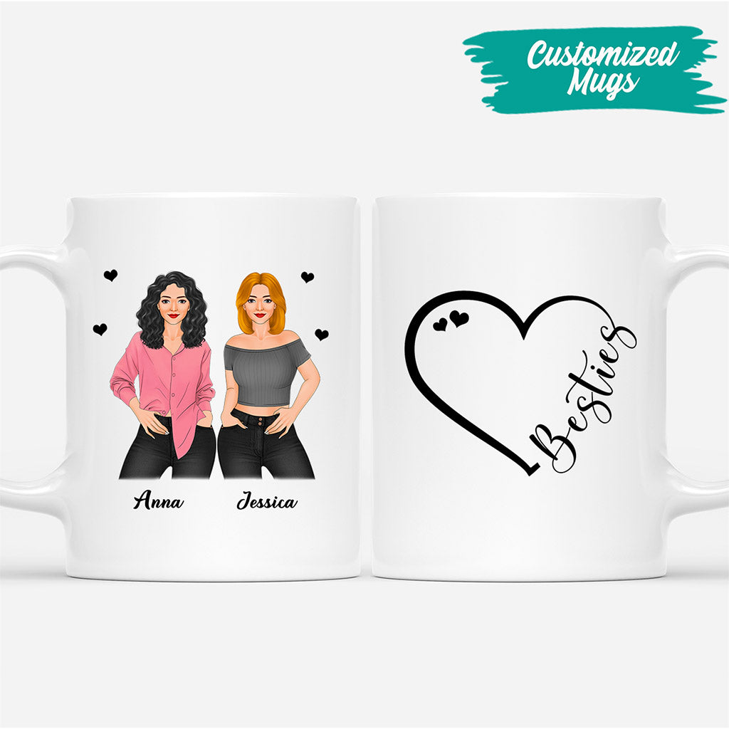 0388M147FUK4 Personalised Mug gifts Besties Heart_b531ac3c ccd8 43c8 8c9f 88a9e4505845