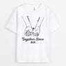 Personalised Together Since  T-shirt For Lovers Couples - Personal Chic