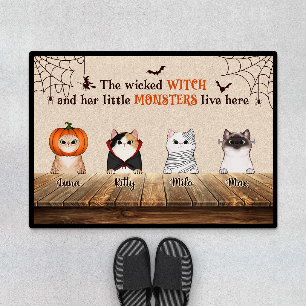 0447D540DUK1 Personalised Doormats Gifts Cat Lovers Halloween_4ffeb19d 2ebe 422c b9bd e3266443c221