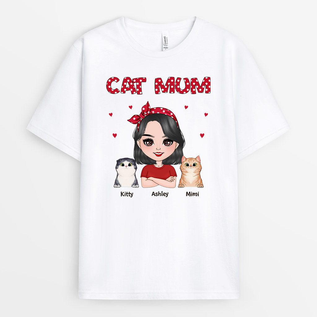 0479AUK1 Personalised T Shirt Gifts Cat Cat Lovers CatMum CatDaddy_01a2f0b2 e762 4583 8624 febc7726bfec