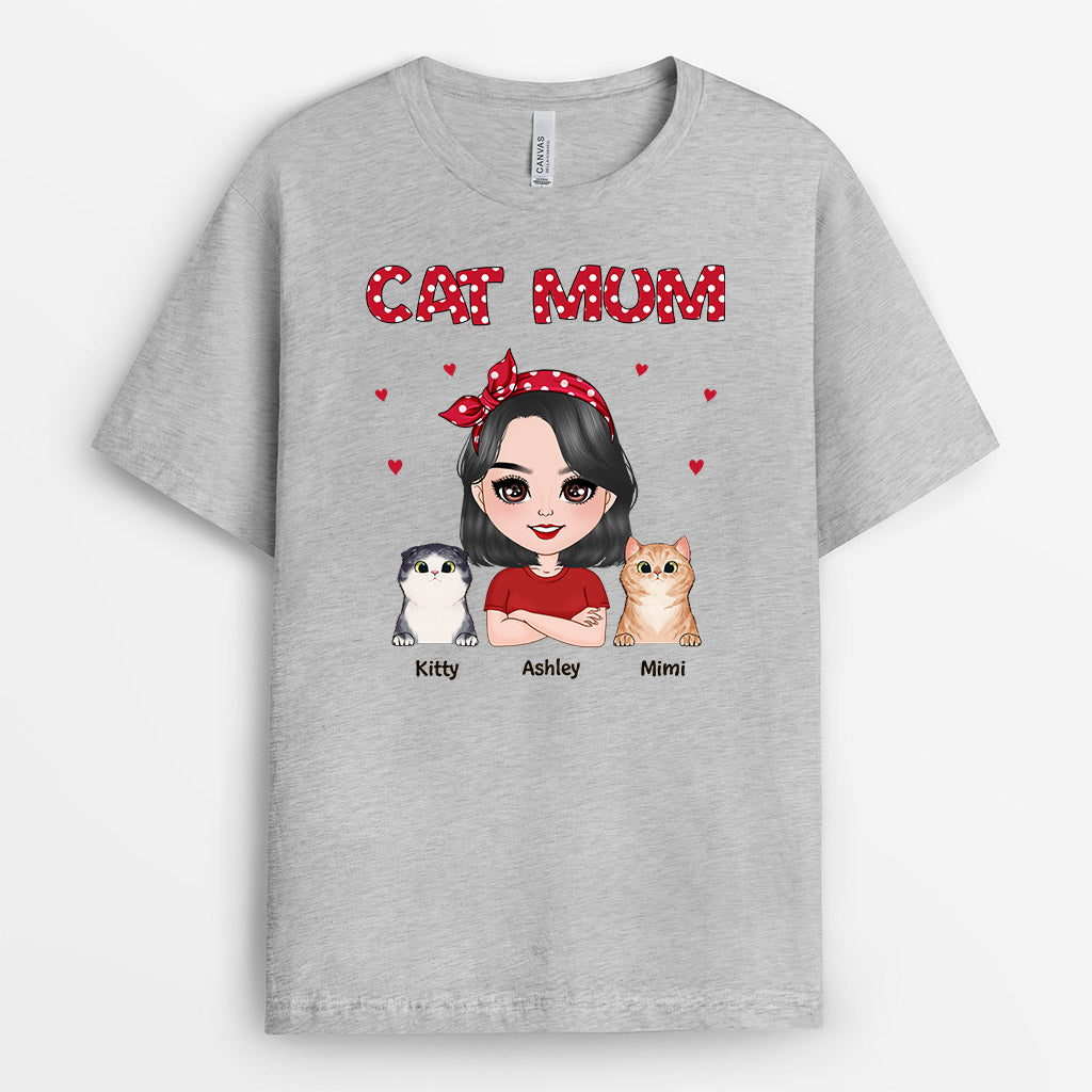 0479AUK2 Personalised T Shirt Gifts Cat Cat Lovers CatMum CatDaddy_f476019b 394d 4486 9f0d b0a3b1ffc03f