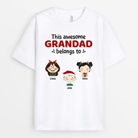 0495AUK1 Personalised T shirts gifts Kid Grandad Dad_45ae198b 4ee8 4d68 92cc a06e2b2adf54