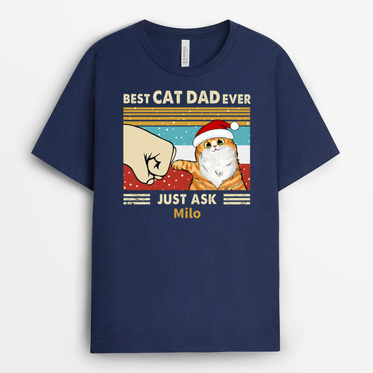 0528AUK1 Personalised T shirts Gifts Cat Cat Lovers Christmas_499ee608 f0dd 456d bf58 94b8a20ab855