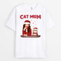 0576AUK1 Personalised T shirts Gifts Cat Cat Lovers Christmas