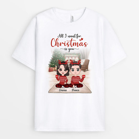 0580AUK1 Personalised T shirts Lovers Couples Lovers Christmas_50a2088d 0863 4d29 ab84 5cd6e820103c