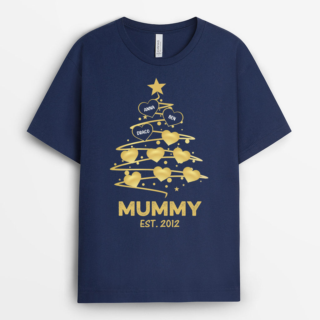 0589AUK1 Personalised T shirts Gifts Tree Dad Mom Christmas_fce3c7c4 8a72 4b1f 89a1 e0e98f3f18dd
