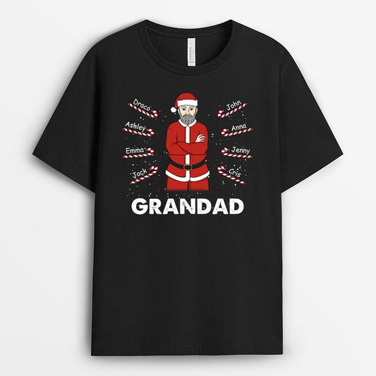 0591AUK1 Personalised T shirts Gifts Santa Grandad Dad Christmas_94db65b4 bbee 4daf bf47 78fbe9f83054