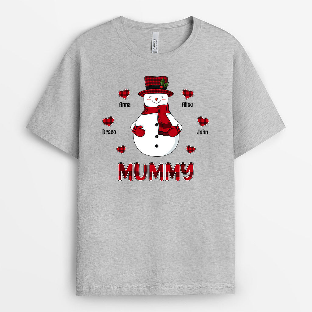 0592AUK2 Personalised T shirts Gifts Snowman Grandma Mum Christmas_be5330cc 2988 42f6 b6e7 54c8e585d880