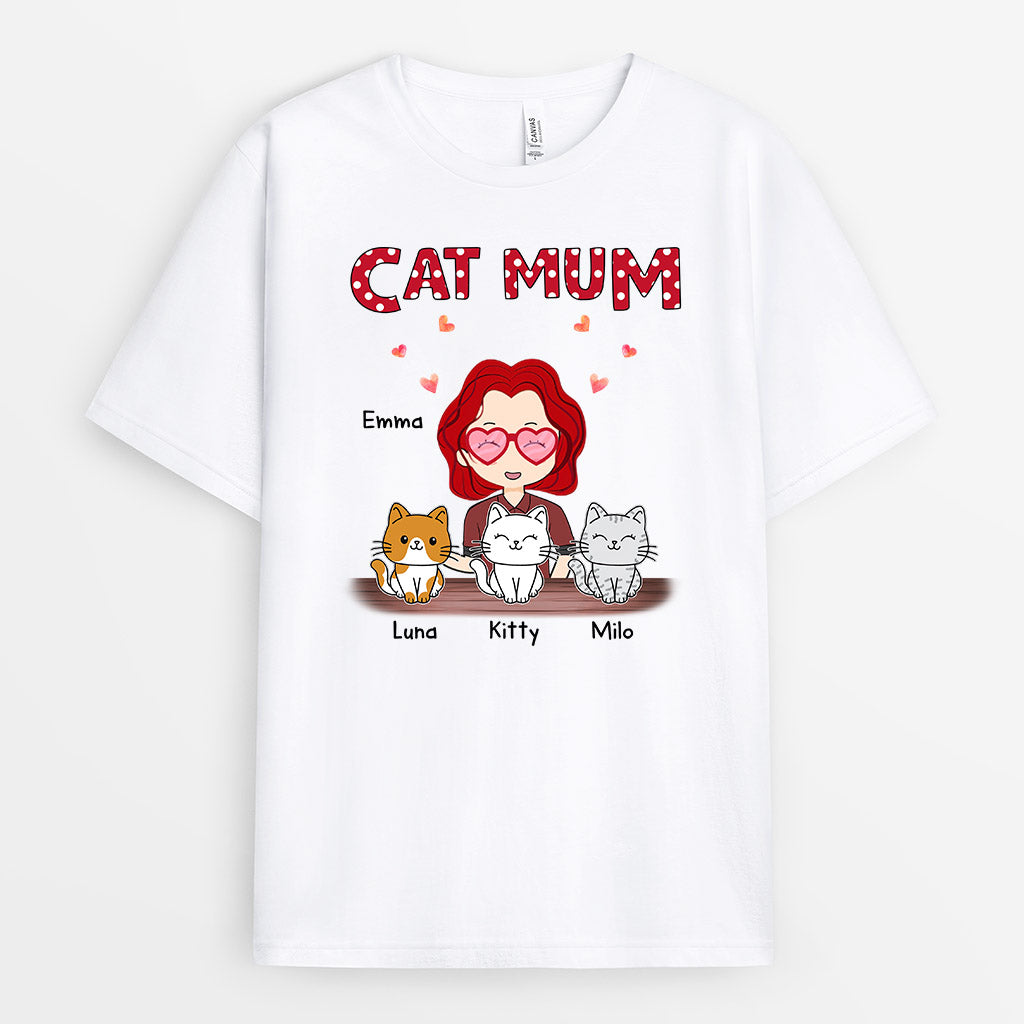 0596AUK1 Personalised T shirts Gifts Cat Cat Lovers Christmas_40afb6d8 d3cd 495f 928d d3311add0482