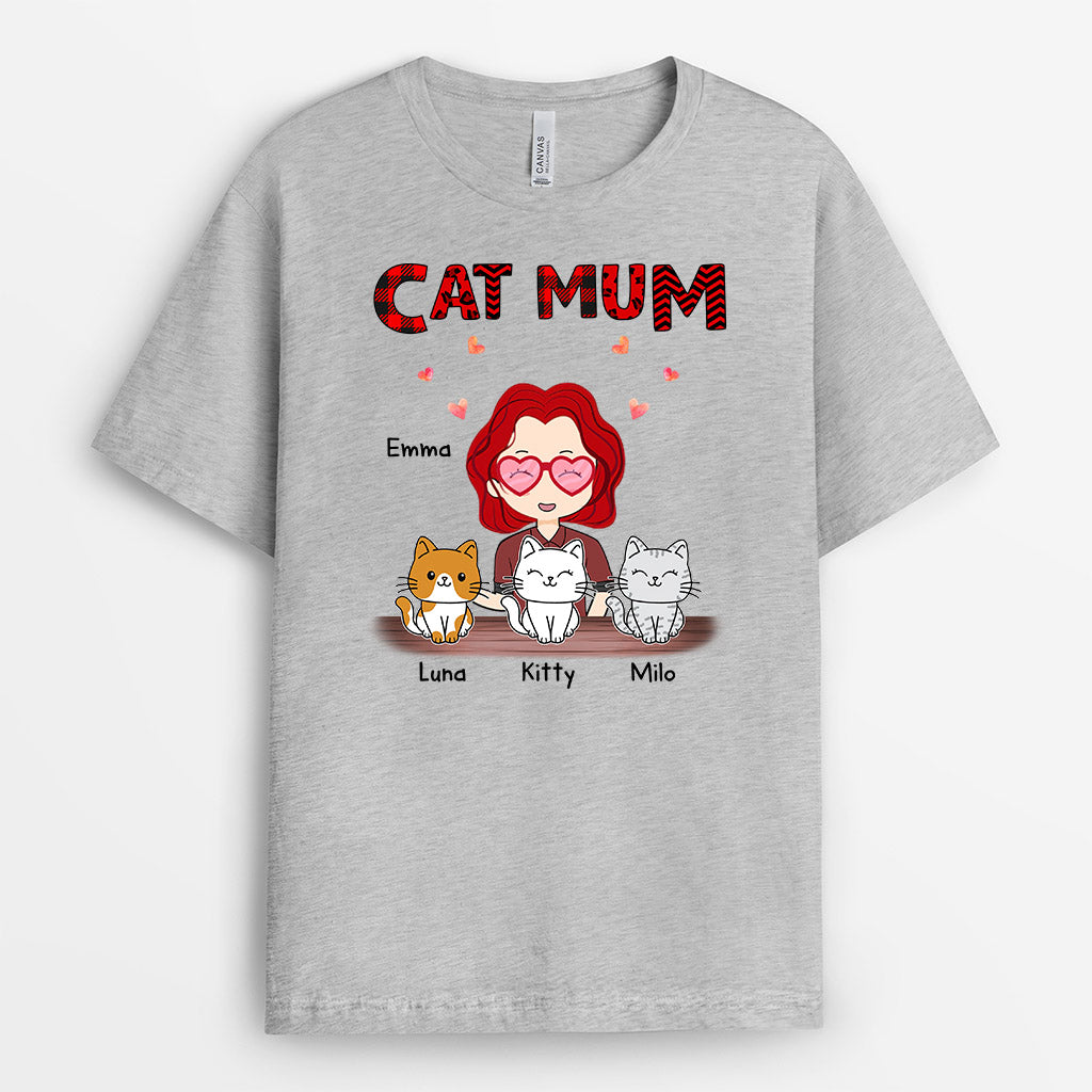 0596AUK2 Personalised T shirts Gifts Cat Cat Lovers Christmas_a6f0c29e ee39 40f7 961a 8d353b8f80af
