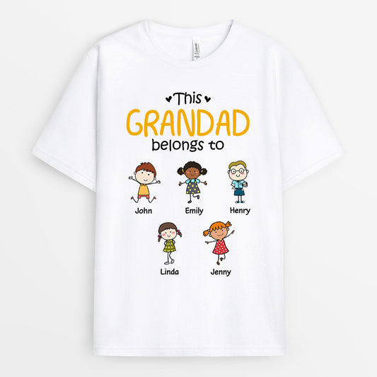 0618AUK2 Personalised T shirts Gifts Kids Grandad Dad_d83d700f 4830 4352 83d3 5f91e392edf6