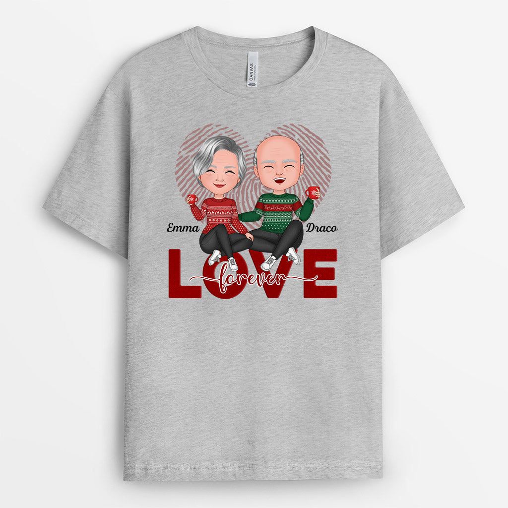 0626Auk2 Personalised T shirts Gifts Love Couples Lovers Christmas