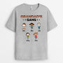 0629Auk1 Personalised T shirts Gifts Kid Gang Grandad Dad